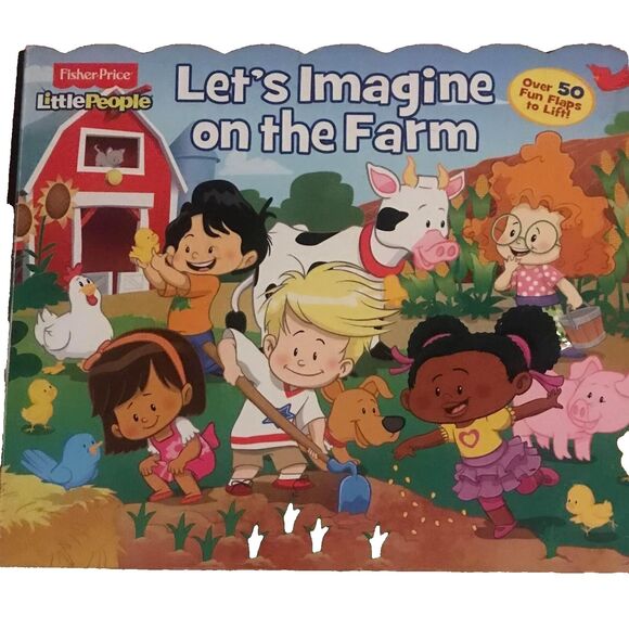 Fisher Price Little People Flap Books Like NEW, set of TWO, the Farm and Zoo - Picture 3 of 6